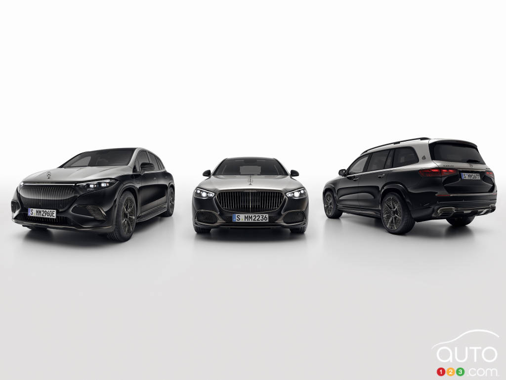 L'ensemble Mercedes-Maybach Night Series sur trois modèles